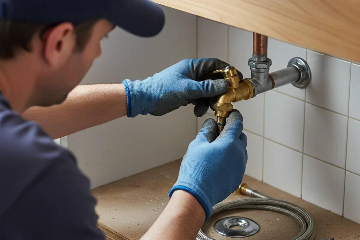Shutoff valve and fitting work during Repiping in Osgood